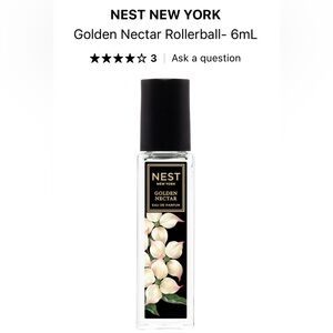 NEST Fragrances Golden Nectar Rollerball - Black and White